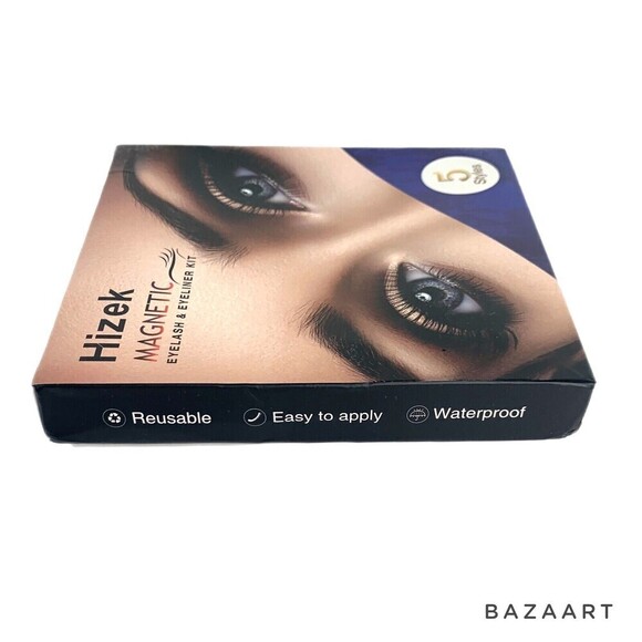 Magnetic FalseEyelashes, 5 Pair Different Style And Eyeliner Kit. - Picture 5 of 6